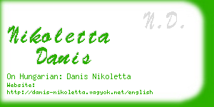 nikoletta danis business card
